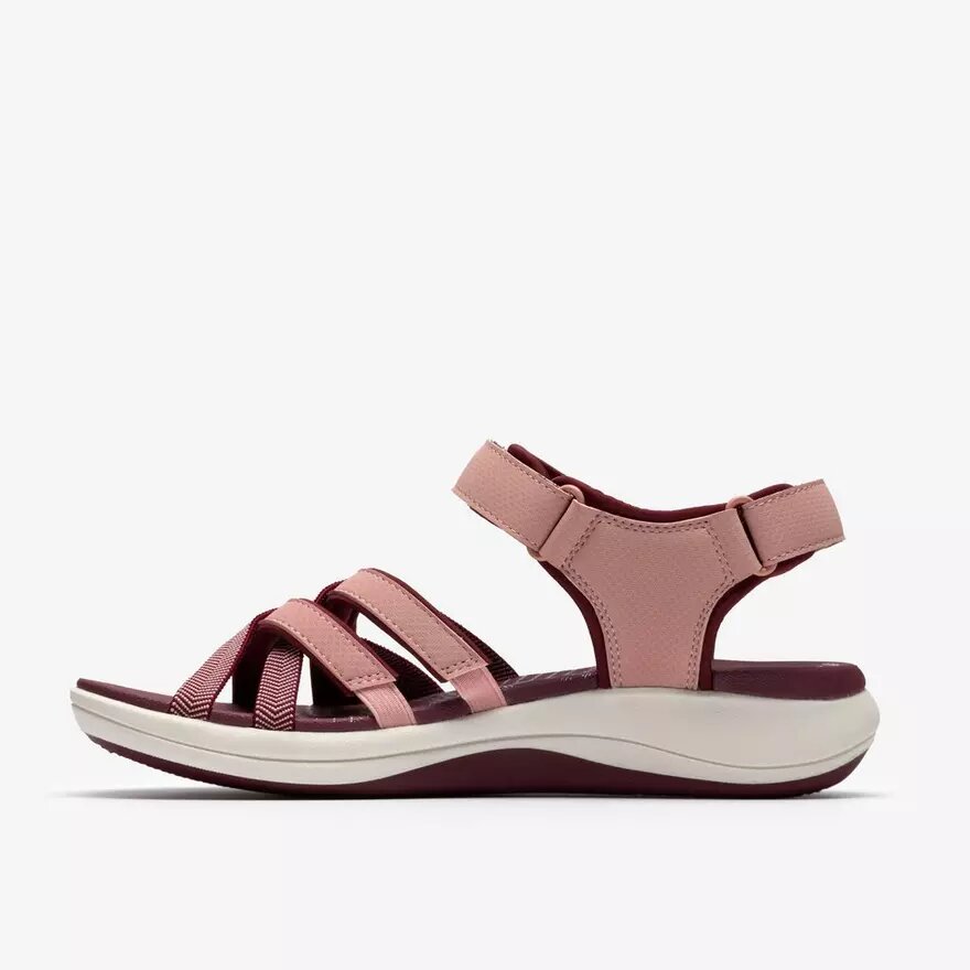 Mira Shore-rem-sandaler för damer i rödbrunt Mira Shore-rem-sandaler för damer i rödbrunt