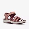 Mira Shore-rem-sandaler för damer i rödbrunt Mira Shore-rem-sandaler för damer i rödbrunt