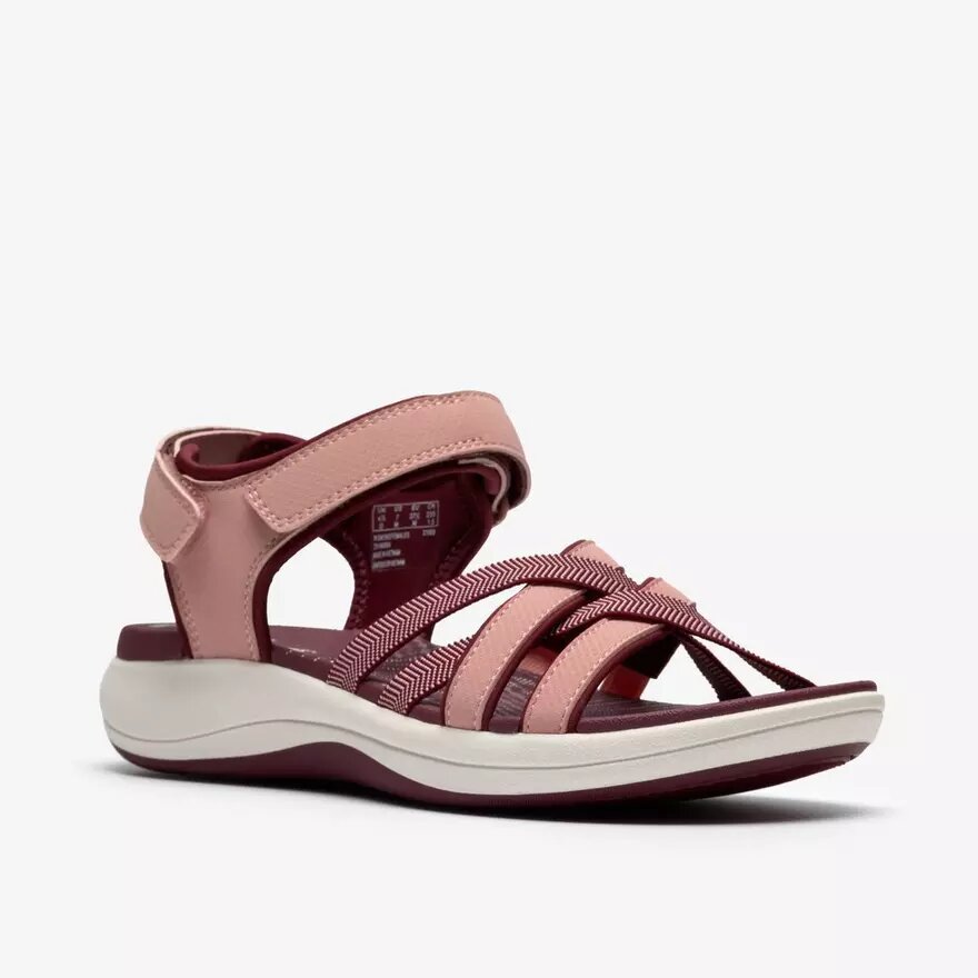 Mira Shore-rem-sandaler för damer i rödbrunt Mira Shore-rem-sandaler för damer i rödbrunt