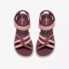 Mira Shore-rem-sandaler för damer i rödbrunt Mira Shore-rem-sandaler för damer i rödbrunt