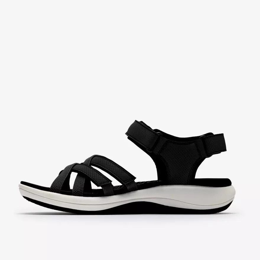 Mira Shore svarta rem-sandaler för dam Mira Shore svarta rem-sandaler för dam