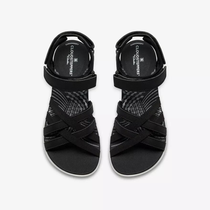 Mira Shore svarta rem-sandaler för dam Mira Shore svarta rem-sandaler för dam