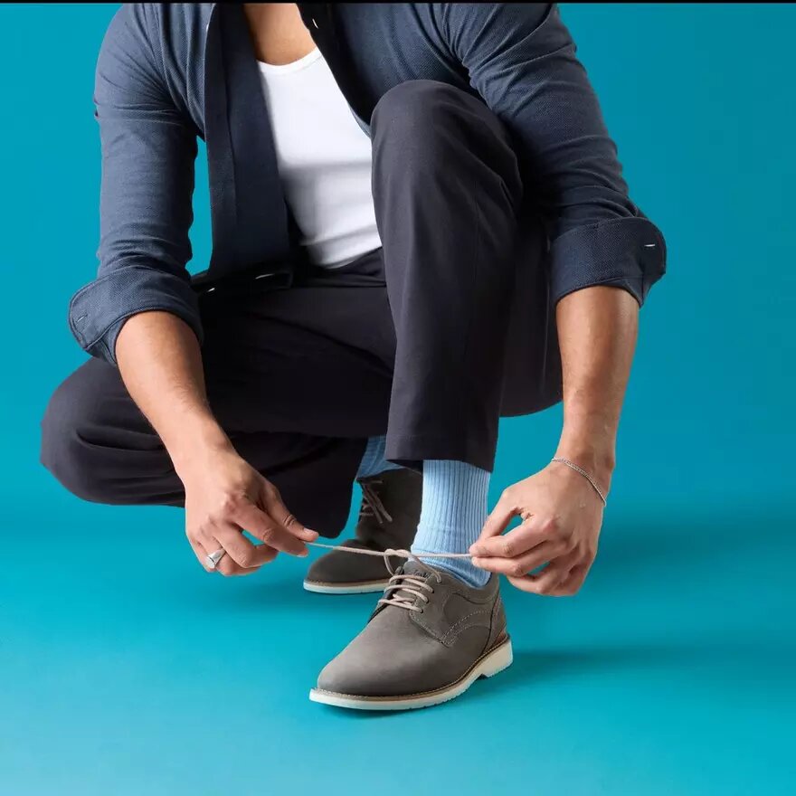 Monahan Plain Stone Nubuck Oxfords för herrar Monahan Plain Stone Nubuck Oxfords för herrar