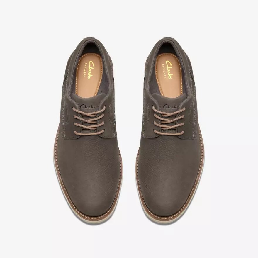 Monahan Plain Stone Nubuck Oxfords för herrar Monahan Plain Stone Nubuck Oxfords för herrar