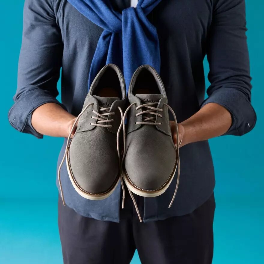 Monahan Plain Stone Nubuck Oxfords för herrar Monahan Plain Stone Nubuck Oxfords för herrar
