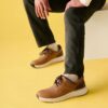 Motion Trek Pt mörkbruna lädersneakers för herr Motion Trek Pt mörkbruna lädersneakers för herr