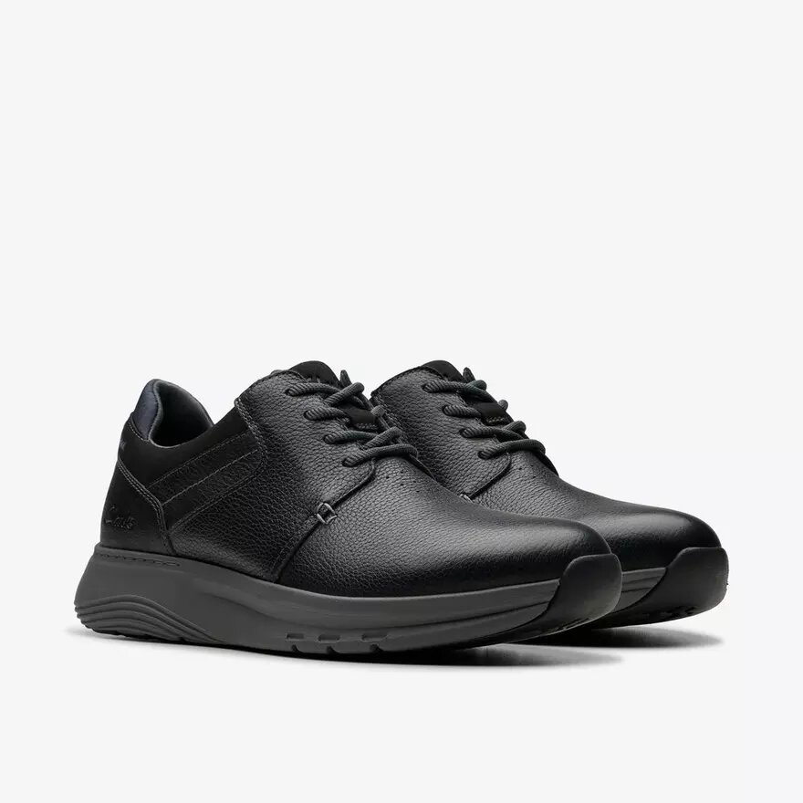 Motion Trek Pt svart lädersneaker för herr Motion Trek Pt svart lädersneaker för herr