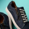 Nalle Lace – Sneakers för damer i marinblå nubuck Nalle Lace – Sneakers för damer i marinblå nubuck