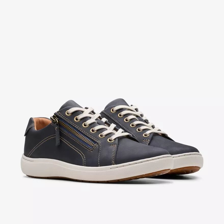 Nalle Lace – Sneakers för damer i marinblå nubuck Nalle Lace – Sneakers för damer i marinblå nubuck