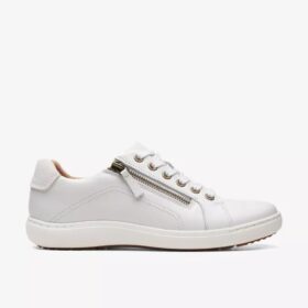 Nalle Lace vita lädersneakers för dam