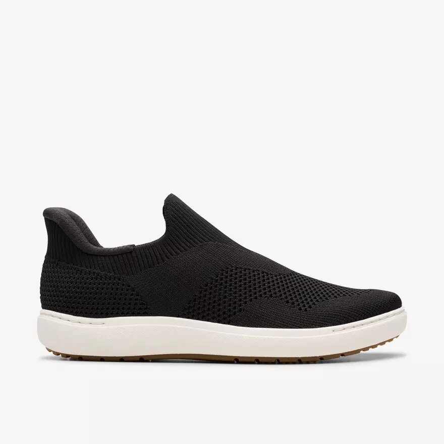 Nalle Step svarta stickade Slip-ons för dam Nalle Step svarta stickade Slip-ons för dam