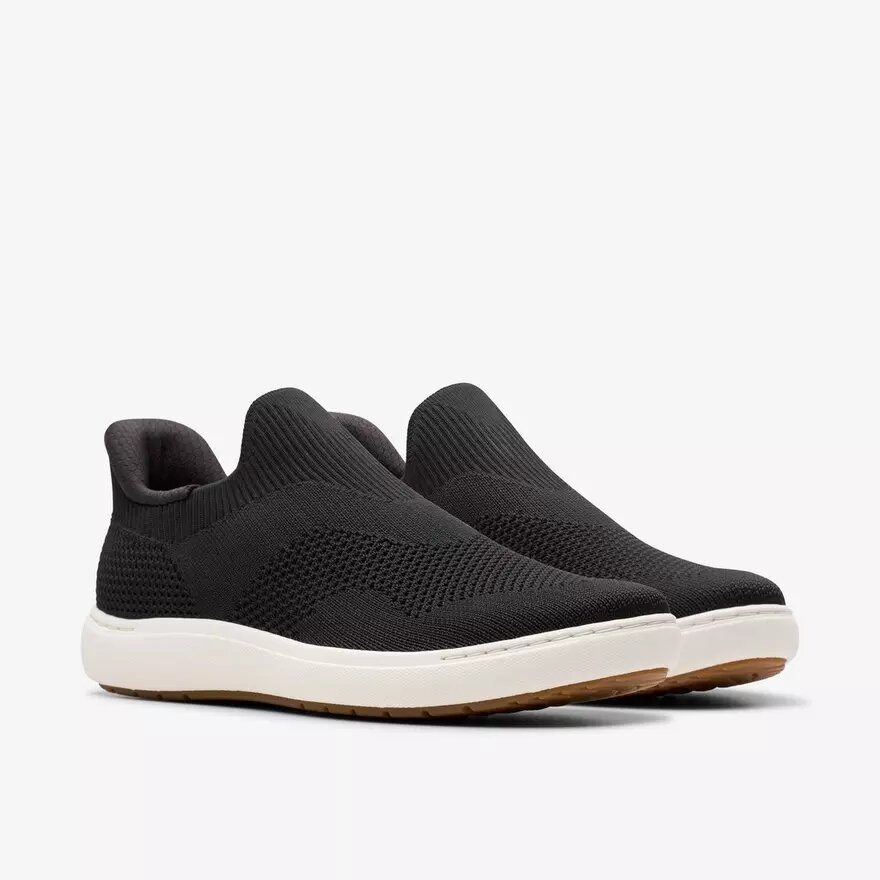 Nalle Step svarta stickade Slip-ons för dam Nalle Step svarta stickade Slip-ons för dam