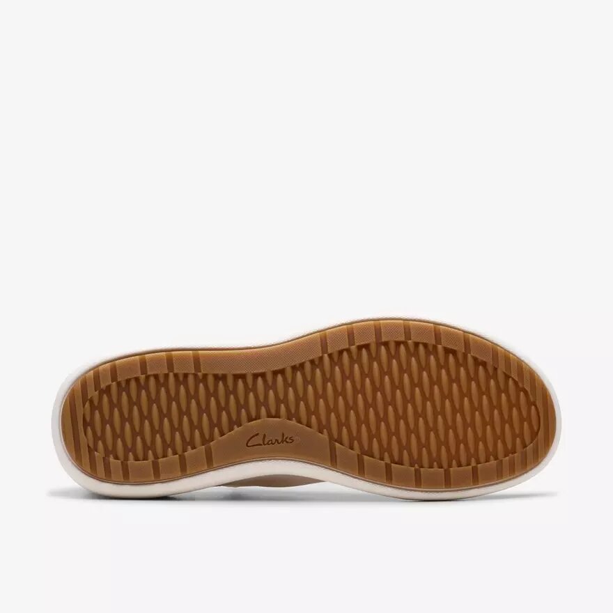Nalle Step vita stickade slip-ons för dam Nalle Step vita stickade slip-ons för dam