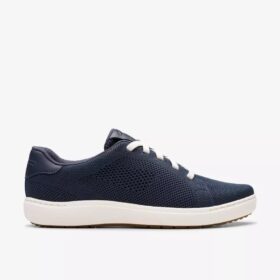 Nalle Walk Navy stickade promenadskor för damer