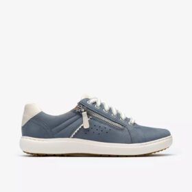 Nalle Zen blå nubuck-Sneakers för dam