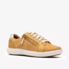 Nalle Zen-sneakers för dam i gul nubuck