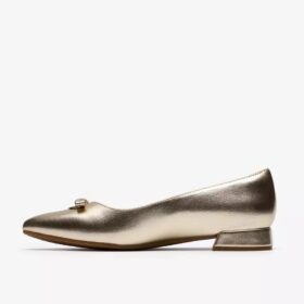 Natalyn Trim guldmetalliska Slip-ons för dam | Clark