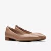 Natalyn Wish – varma beige läderballerinaskor för dam