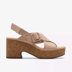 Nerisa West Sand Nubuck-kilklackar för dam