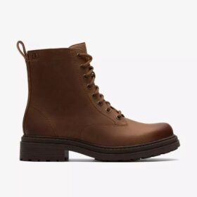 Orinoco3-ankelboots för dam i valnötsfärgat läder