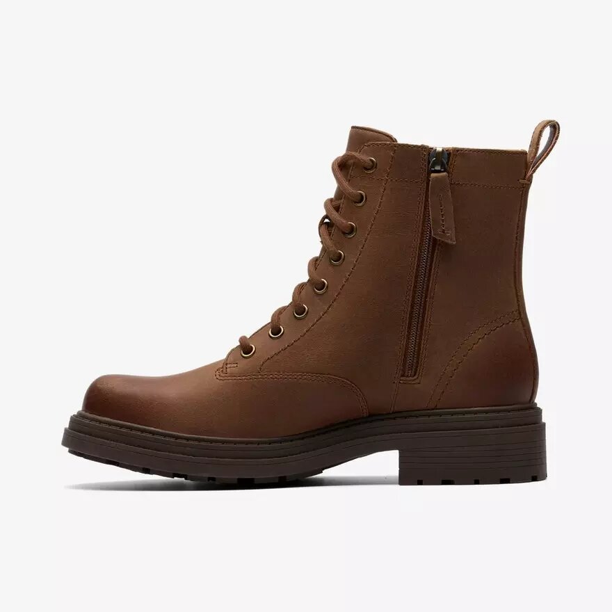 Orinoco3-ankelboots för dam i valnötsfärgat läder Orinoco3-ankelboots för dam i valnötsfärgat läder