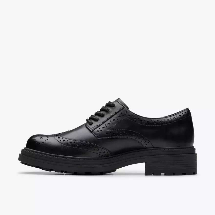 Orinoco3 Derby-loafers i svart läder för damer Orinoco3 Derby-loafers i svart läder för damer