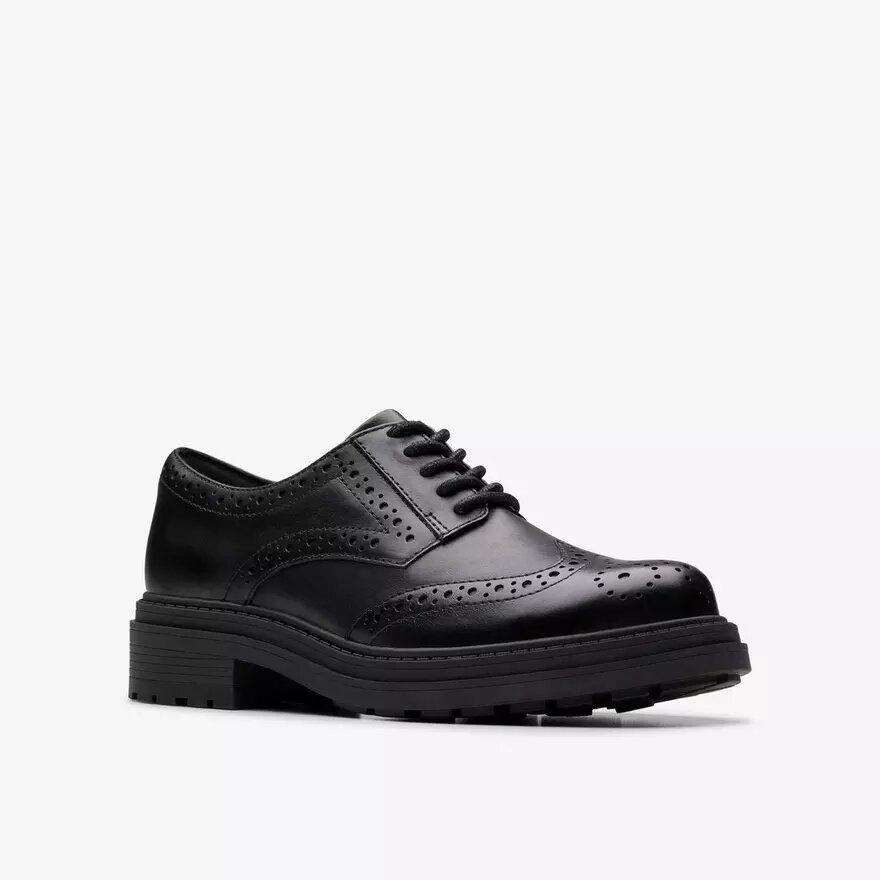 Orinoco3 Derby-loafers i svart läder för damer Orinoco3 Derby-loafers i svart läder för damer