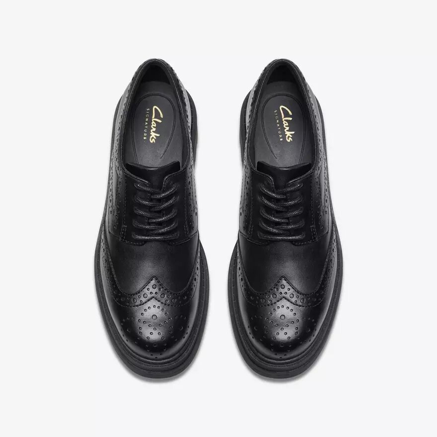 Orinoco3 Derby-loafers i svart läder för damer Orinoco3 Derby-loafers i svart läder för damer