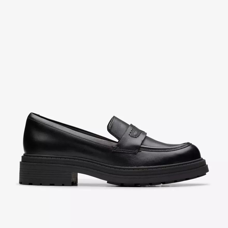 Orinoco3 Edge – svarta läders Loafers för damer (USA) Orinoco3 Edge – svarta läders Loafers för damer (USA)