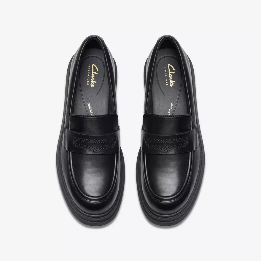 Orinoco3 Edge – svarta läders Loafers för damer (USA) Orinoco3 Edge – svarta läders Loafers för damer (USA)