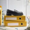 Orinoco3 Edge – svarta läders Loafers för damer (USA) Orinoco3 Edge – svarta läders Loafers för damer (USA)