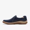 Orlene Slip Navy – slip-on-skor i nubuck för damer