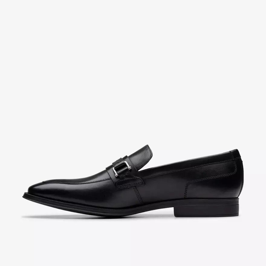 Paulton Lo svarta läders Loafers för herr Paulton Lo svarta läders Loafers för herr