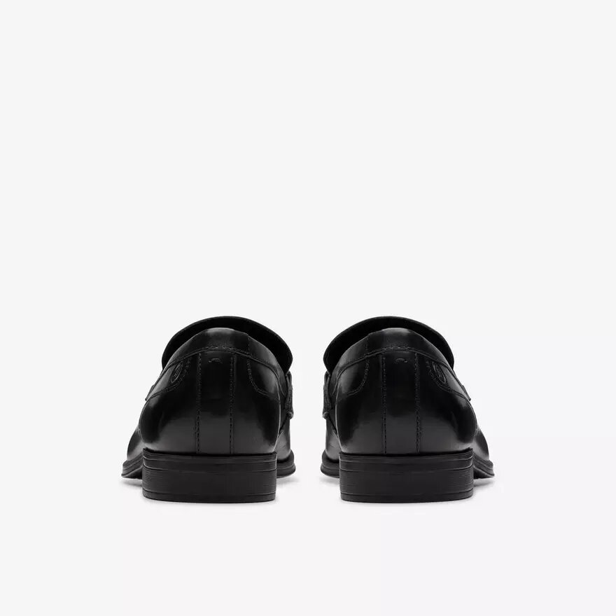 Paulton Lo svarta läders Loafers för herr Paulton Lo svarta läders Loafers för herr