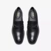 Paulton Lo svarta läders Loafers för herr Paulton Lo svarta läders Loafers för herr