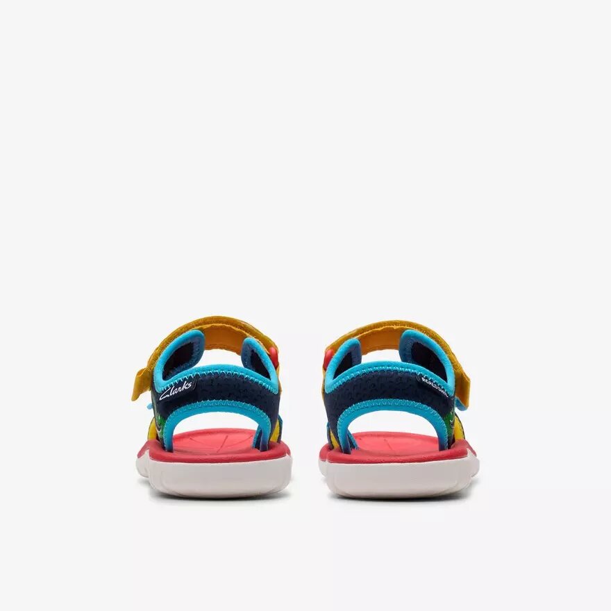 Platta sandaler Surfing Ace med marinblått tryck – USA Platta sandaler Surfing Ace med marinblått tryck – USA