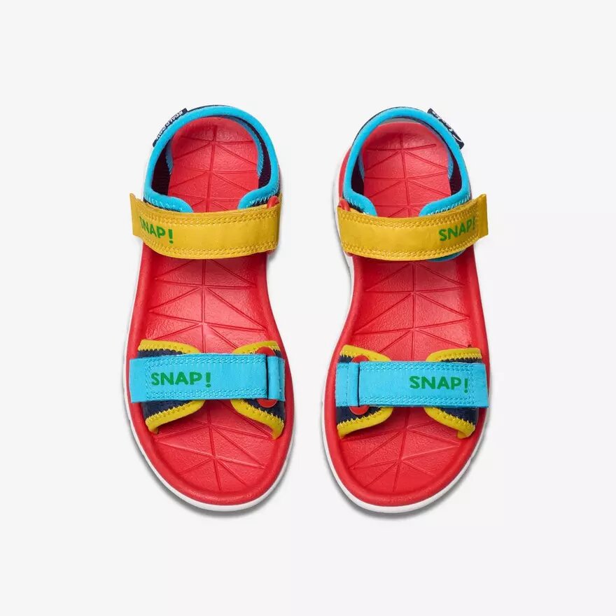 Platta sandaler Surfing Ace med marinblått tryck – USA Platta sandaler Surfing Ace med marinblått tryck – USA