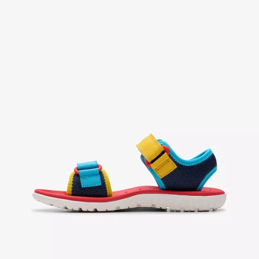 Platta sandaler Surfing Ace med marinblått tryck – USA Platta sandaler Surfing Ace med marinblått tryck – USA