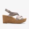 Rose-kilklackar för damer i taupe metallic