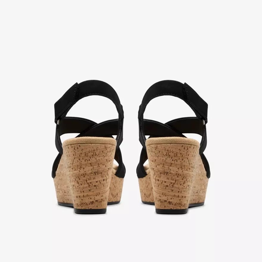 Rose Style svarta nubuck-kilklackar för dam Rose Style svarta nubuck-kilklackar för dam