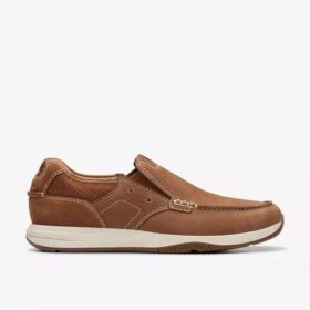 Sailview Step båtskor för herr i ljusbrunt nubuck, Slip-ons