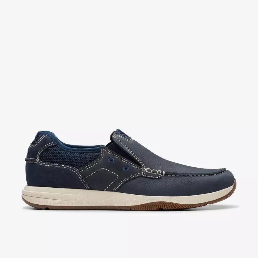Sailview Step Slip-on båtskor för herr i marinblå nubuck Sailview Step Slip-on båtskor för herr i marinblå nubuck