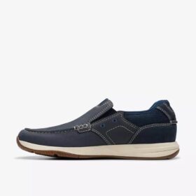 Sailview Step Slip-on båtskor för herr i marinblå nubuck