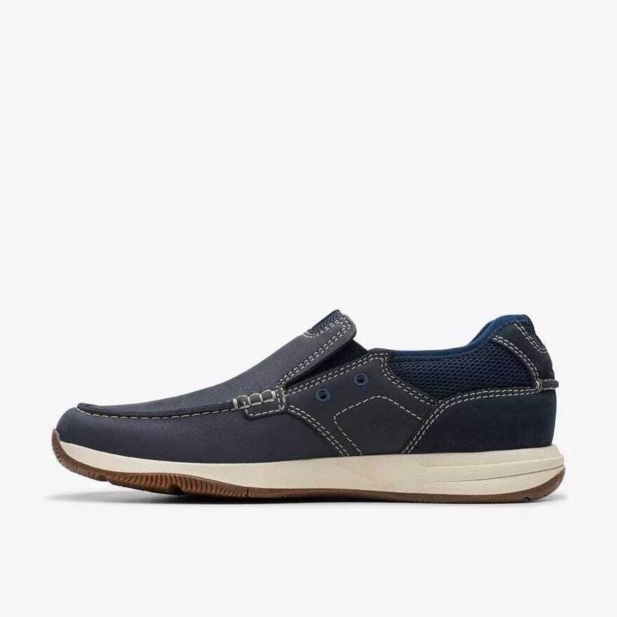 Sailview Step Slip-on båtskor för herr i marinblå nubuck Sailview Step Slip-on båtskor för herr i marinblå nubuck