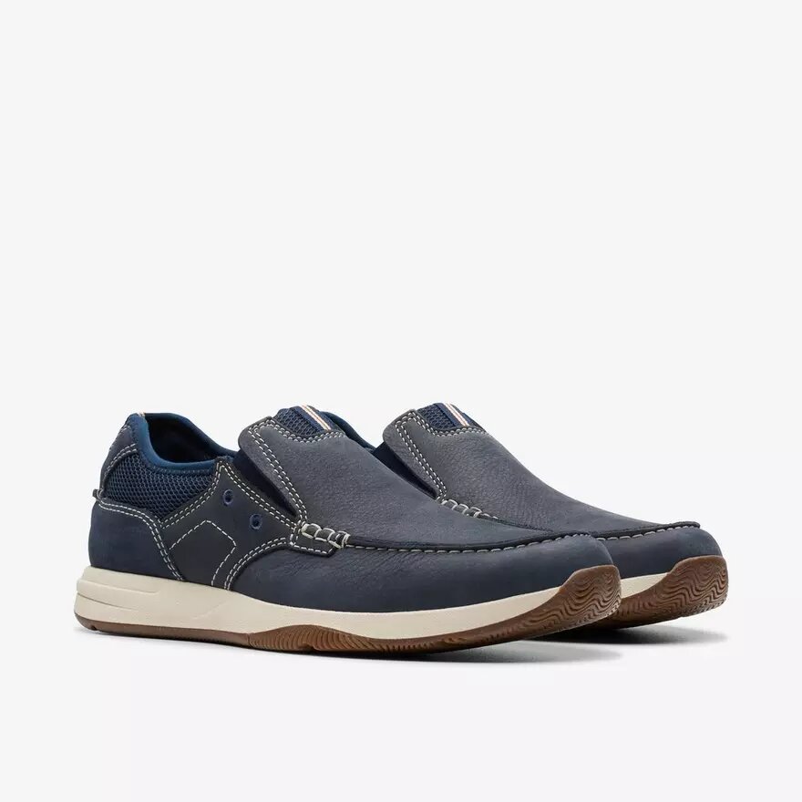 Sailview Step Slip-on båtskor för herr i marinblå nubuck Sailview Step Slip-on båtskor för herr i marinblå nubuck