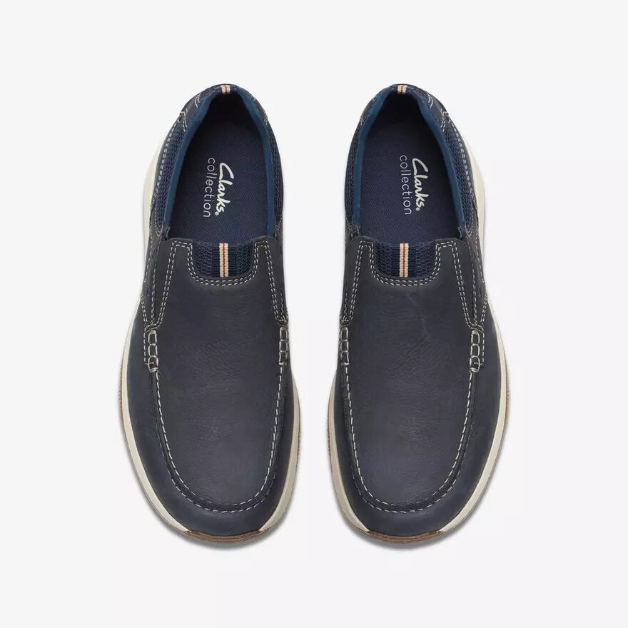 Sailview Step Slip-on båtskor för herr i marinblå nubuck Sailview Step Slip-on båtskor för herr i marinblå nubuck