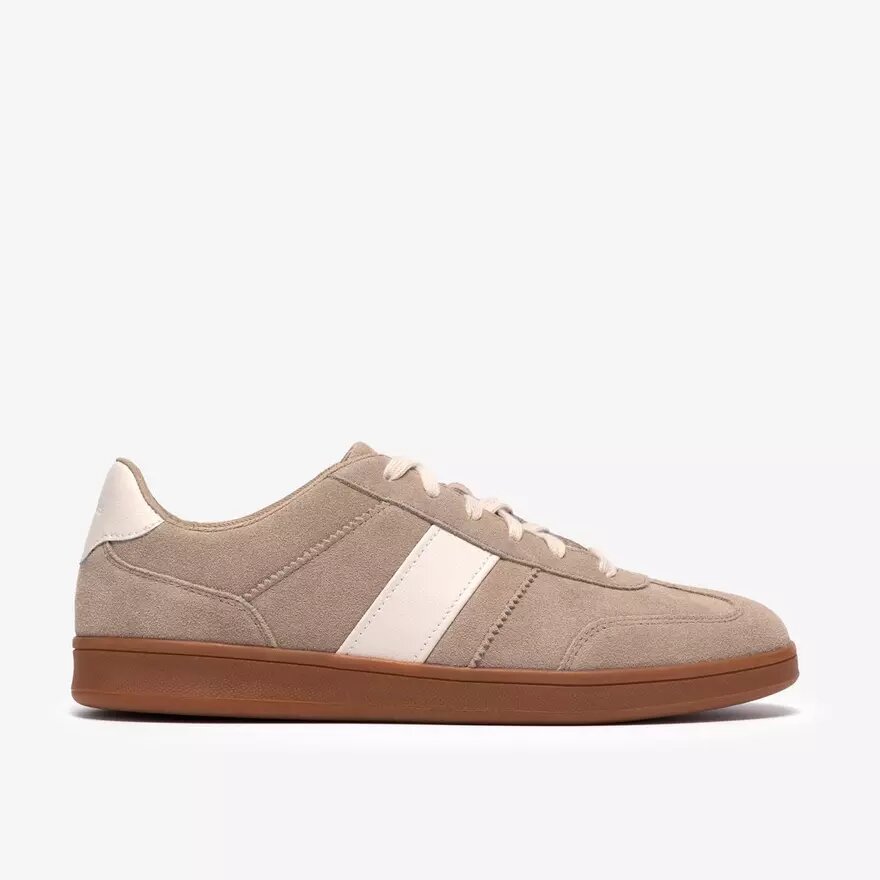 Seco Speed-sneakers för herr i mörk sandfärgat mocka Seco Speed-sneakers för herr i mörk sandfärgat mocka