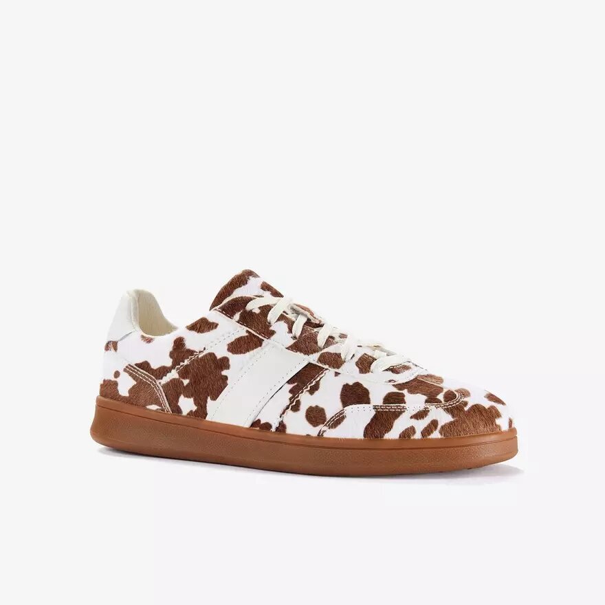 Seco Speed2-sneakers för damer med ko-mönster Seco Speed2-sneakers för damer med ko-mönster