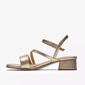 Serina35 Strap – mjuka guldfärgade Rem-sandaler för dam