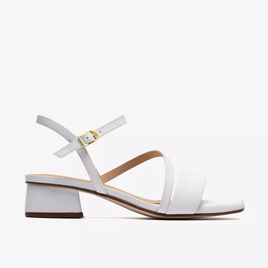 Serina35 Strap – vita lädersandaler med remmar för damer Serina35 Strap – vita lädersandaler med remmar för damer
